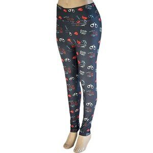 KARMEN ANNE 50 Shades Yoga Stretch Workout Pants High Waist Leggings OS (4-14)